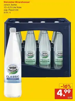 Netto Marken-Discount Steinsieker mineralwasser Angebot