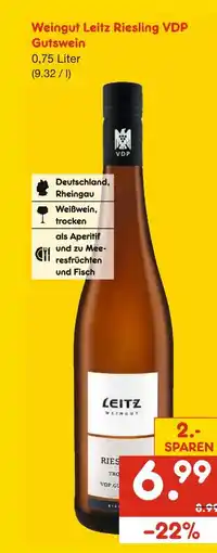 Netto Marken-Discount Weingut leitz riesling vdp gutswein Angebot