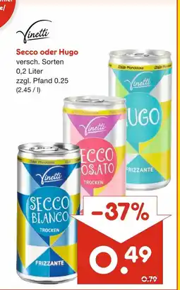 Netto Marken-Discount Vinetti secco oder hugo Angebot
