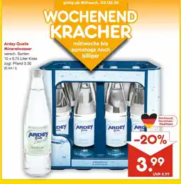 Netto Marken-Discount Ardey quelle mineralwasser Angebot
