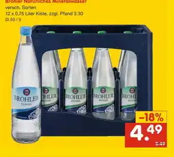Netto Marken-Discount Brohler mineralwasser Angebot