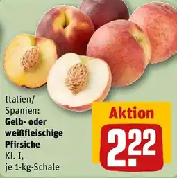 REWE Gelb- oder weißfleischige Pfirsiche Angebot