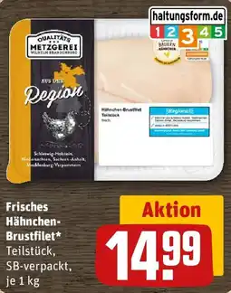 REWE Frisches Hähnchen- Brustfilet Angebot
