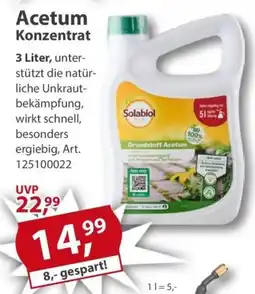 Sonderpreis Baumarkt Acetum Konzentrat Angebot