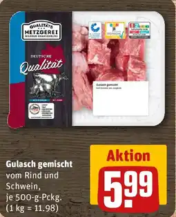 REWE Gulasch gemischt Angebot