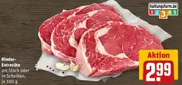 REWE Rinder- Entrecôte Angebot