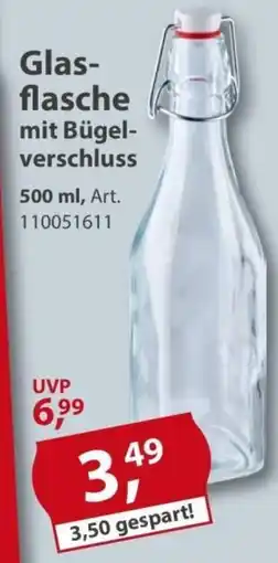 Sonderpreis Baumarkt Glasflasche mit Bügelverschluss Angebot
