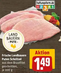 REWE Frische Landbauern Puten Schnitzel Angebot