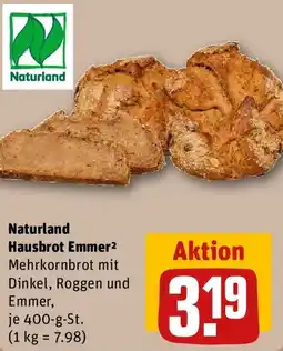 REWE Naturland Hausbrot Emmer Angebot