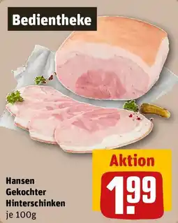 REWE Hansen Gekochter Hinterschinken Angebot