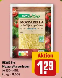 REWE REWE Bio Mozzarella gerieben Angebot