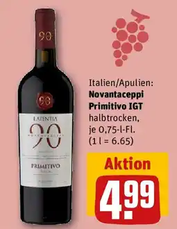 REWE Novantaceppi Primitivo IGT Angebot