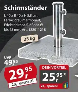 Sonderpreis Baumarkt Schirmständer Angebot