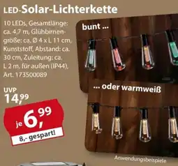 Sonderpreis Baumarkt LED-Solar-Lichterkette Angebot
