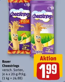 REWE Bauer Bauer Cheestrings Angebot