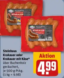 REWE Steinhaus Krakauer oder Krakauer mit Käse Angebot