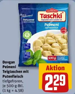 REWE Dovgan Pelmeni Teigtaschen mit Putenfleisch tiefgefroren Angebot