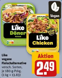 REWE Like vegane Fleischalternative Angebot
