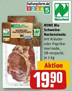 REWE REWE Bio Schweine- Nackensteaks Angebot