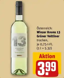 REWE Winzer Krems 13 Grüner Veltliner Angebot