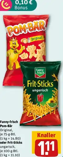 REWE Funny-frisch Pom-Bär oder Frit-Sticks Angebot