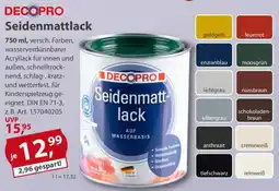 Sonderpreis Baumarkt DECOPRO Seidenmattlack Angebot