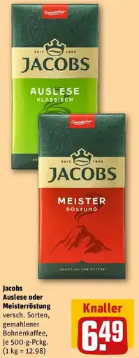 REWE Jacobs Auslese oder Meisterröstung Angebot