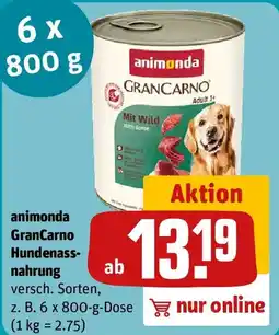 REWE animonda GranCarno Hundenassnahrung Angebot