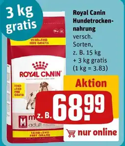 REWE Royal Canin Hundetrockennahrung Angebot