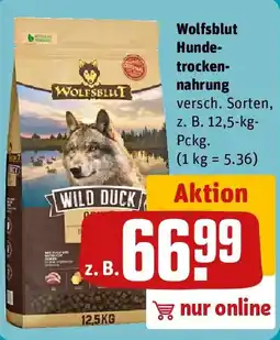 REWE Wolfsblut Hundetrockennahrung Angebot