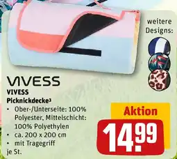 REWE VIVESS Picknickdecke Angebot