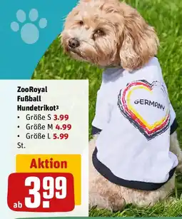 REWE Zoo Royal Fußball Hundetrikot Angebot