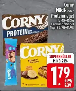 Edeka Corny Müsli- oder Proteinriegel Angebot