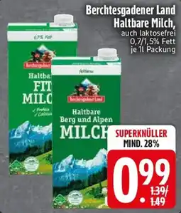 Edeka Berchtesgadener Land Haltbare Milch Angebot