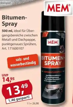 Sonderpreis Baumarkt MEM Bitumen- Spray Angebot