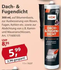 Sonderpreis Baumarkt MEM Dach- & Fugendicht Angebot