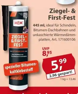 Sonderpreis Baumarkt MEM Ziegel- & First-Fest Angebot
