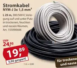 Sonderpreis Baumarkt Stromkabel NYM-J 3x 1,5 mm² Angebot