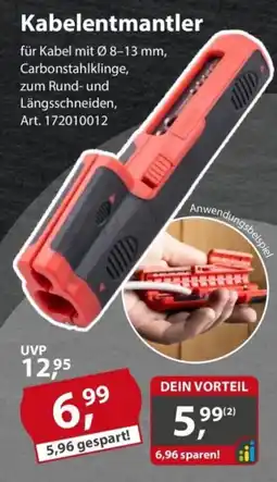 Sonderpreis Baumarkt Kabelentmantler Angebot