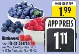 Edeka Himbeeren oder Heidelbeeren Angebot