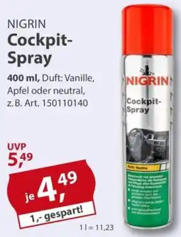 Sonderpreis Baumarkt NIGRIN Cockpit- Spray Angebot