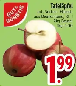 Edeka GUT & GUNSTIG Tafeläpfel Angebot