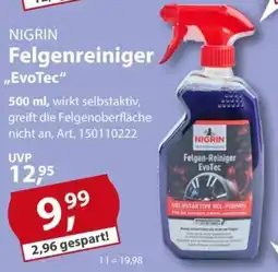 Sonderpreis Baumarkt NIGRIN Felgenreiniger „EvoTec" Angebot
