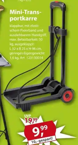 Sonderpreis Baumarkt Mini-Transportkarre Angebot