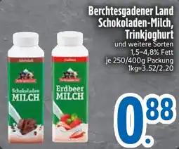 Edeka Berchtesgadener Land Schokoladen-Milch, Trinkjoghurt Angebot