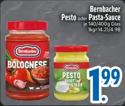 Edeka Bernbacher Pesto oder Pasta-Sauce Angebot
