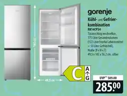 Famila Nord Ost gorenje Kühl- und Gefrier- kombination RK14CPS4 Angebot