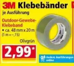 Norma 3M Klebebänder Outdoor-Gewebe- Klebeband Angebot