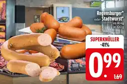 Edeka Regensburger oder Stadtwurst Angebot