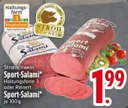 Edeka Strohschwein Sport-Salami oder Sport-Salami Angebot